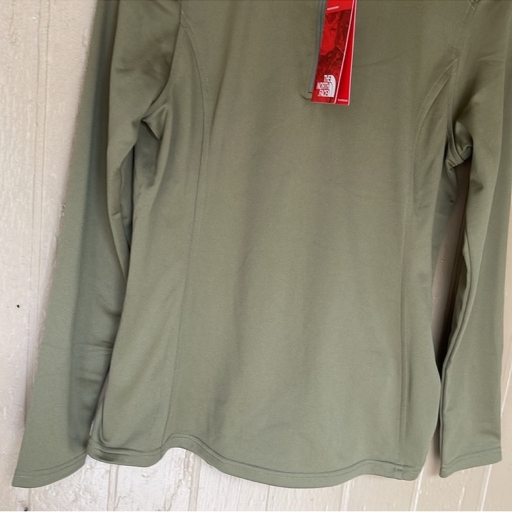 The North Face tech Olive Green Women's Quarter-Zip Top - Picture 7 of 14